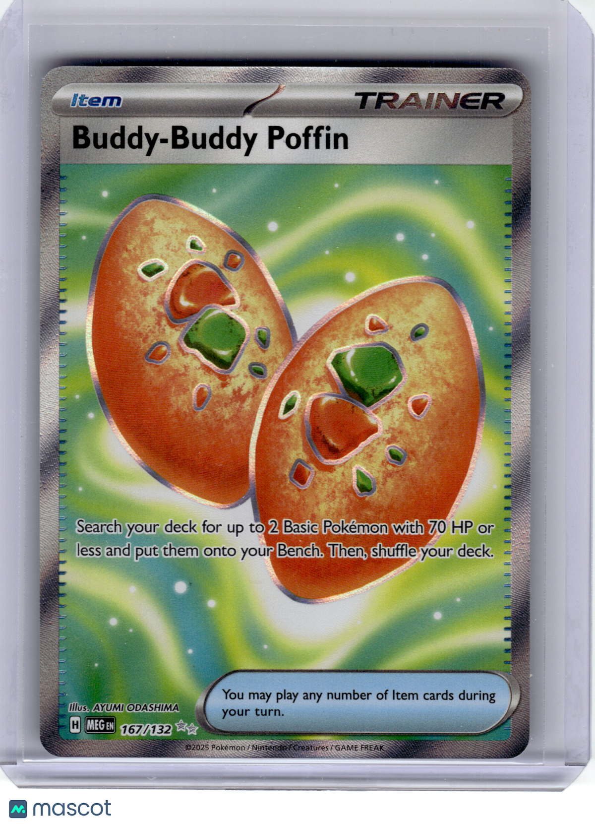2025 Pokemon—Buddy-Buddy Poffin #167 Mega Evolution—Ultra Rare Holo