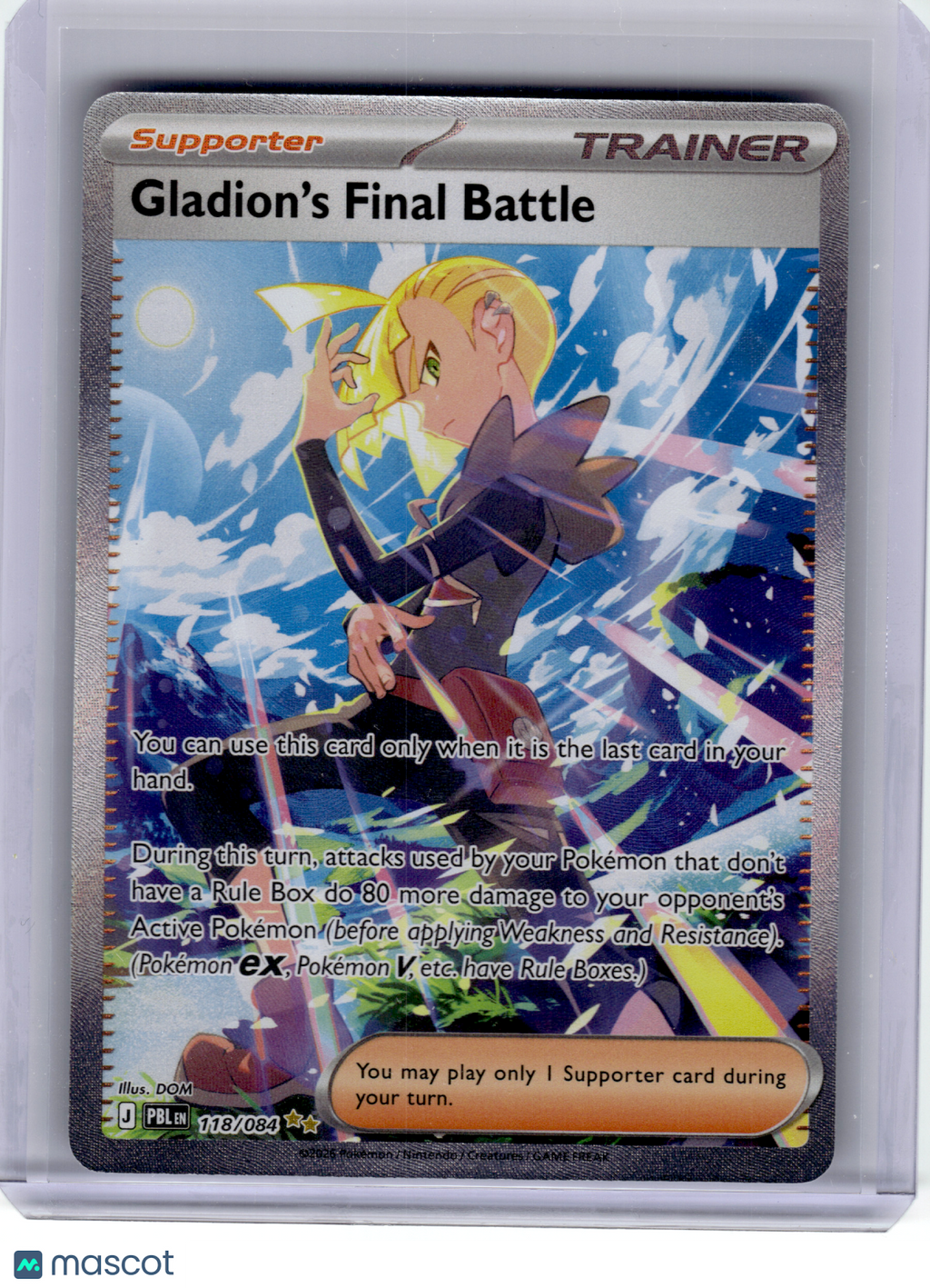 2026 Pokemon—Gladion's Final Battle #118 Pitch Black—Special Illustration Rare
