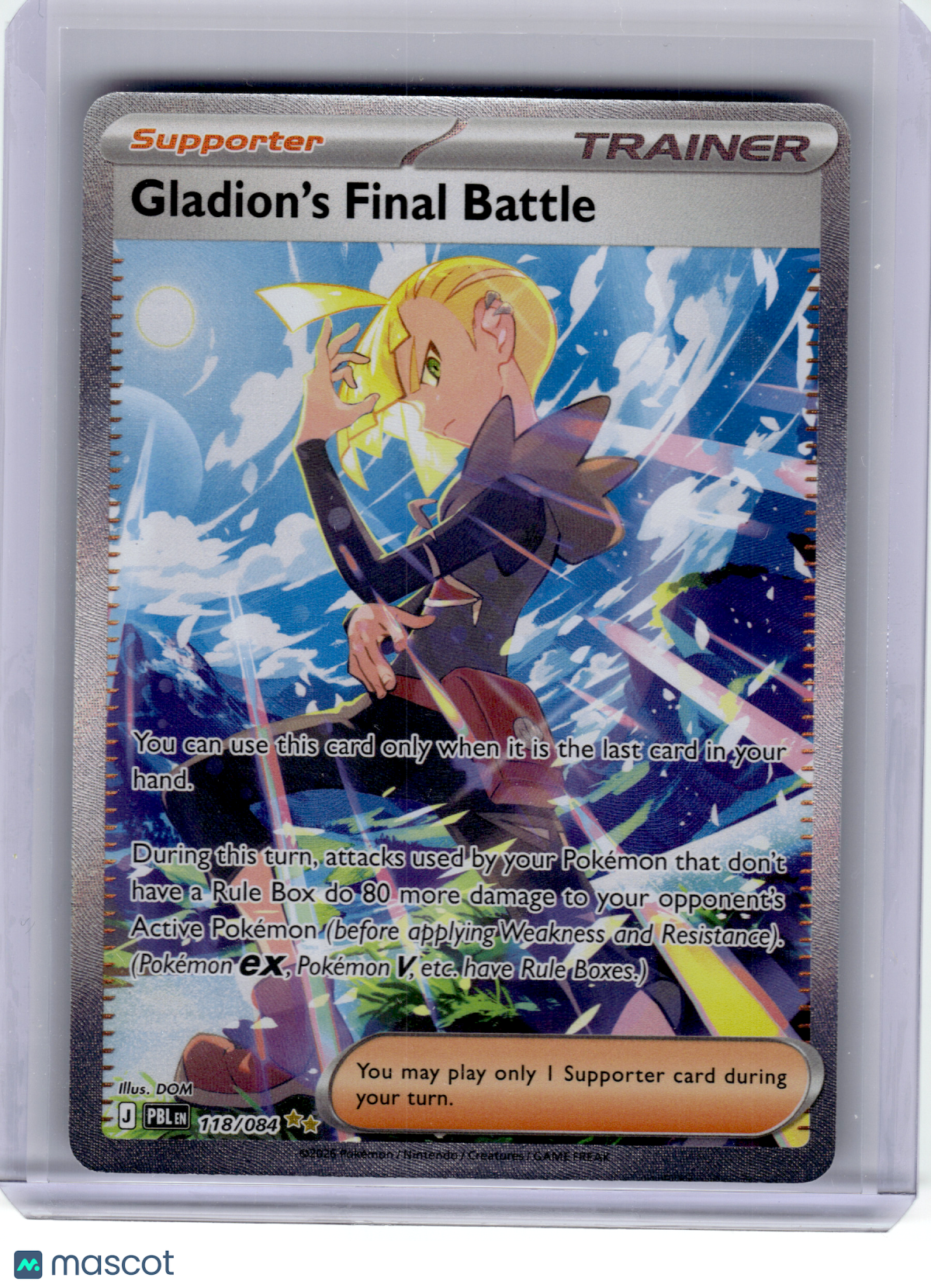 2026 Pokemon—Gladion's Final Battle #118 Pitch Black—Special Illustration Rare