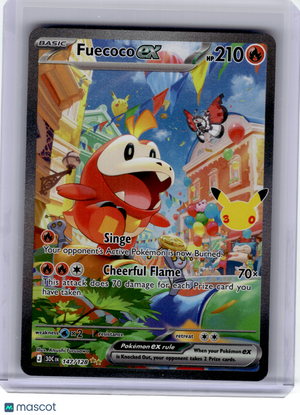 2026 Pokemon—Fuecoco ex #147 30th Celebration—Special Illustration Rare Holo