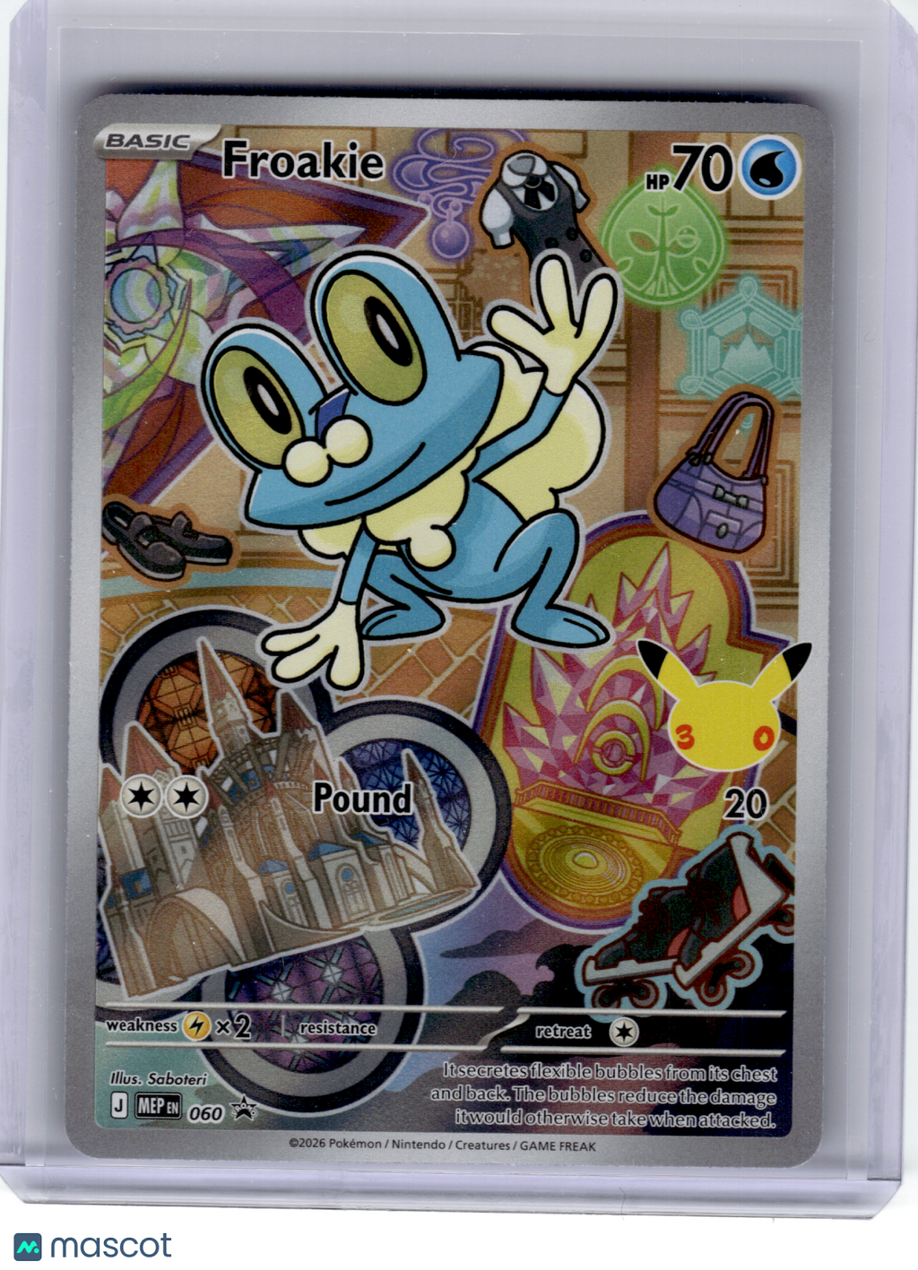 2026 Pokemon—Froakie #060 Mega Evolution Promo—Black Star Promo Holo