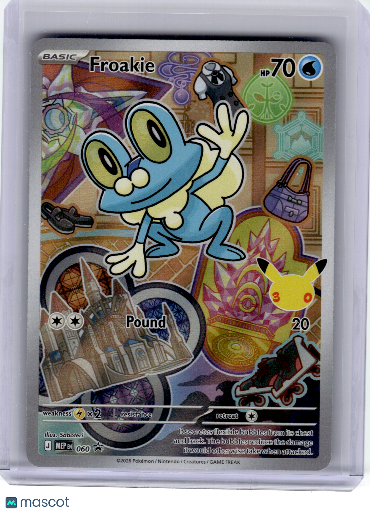 2026 Pokemon—Froakie #060 Mega Evolution Promo—Black Star Promo Holo