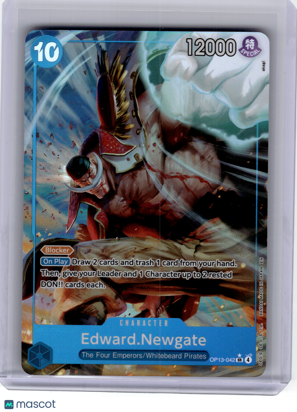 2025 OP Card Game—Edward.Newgate #OP13-042 Carrying On His Will—SR (Alt Art)