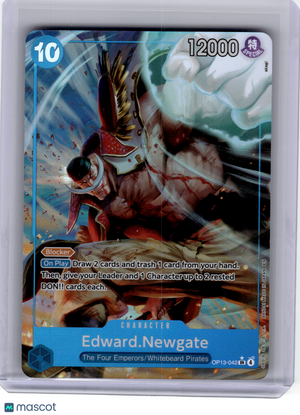 2025 OP Card Game—Edward.Newgate #OP13-042 Carrying On His Will—SR (Alt Art)