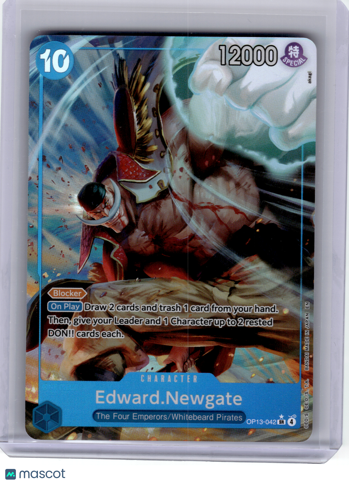 2025 OP Card Game—Edward.Newgate #OP13-042 Carrying On His Will—SR (Alt Art)