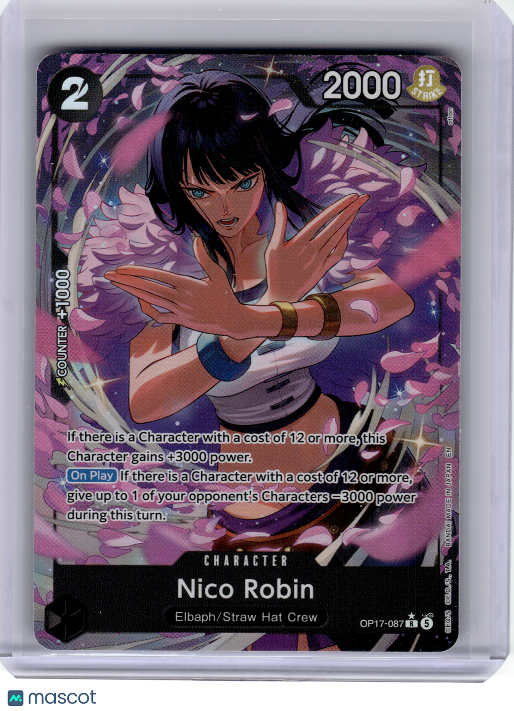 2026 OP Card Game—Nico Robin #087 The World's Strongest Warriors—R (Alt Art)