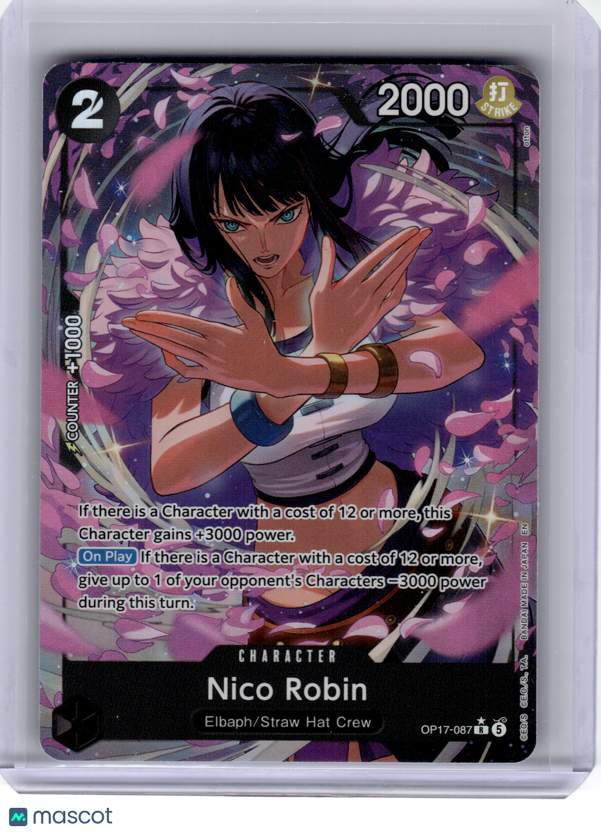 2026 OP Card Game—Nico Robin #087 The World's Strongest Warriors—R (Alt Art)