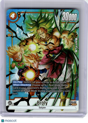 2025 Dragon Ball Super Card Game—Broly #FB08-087 Saiyan's Pride—Super Rare Foil