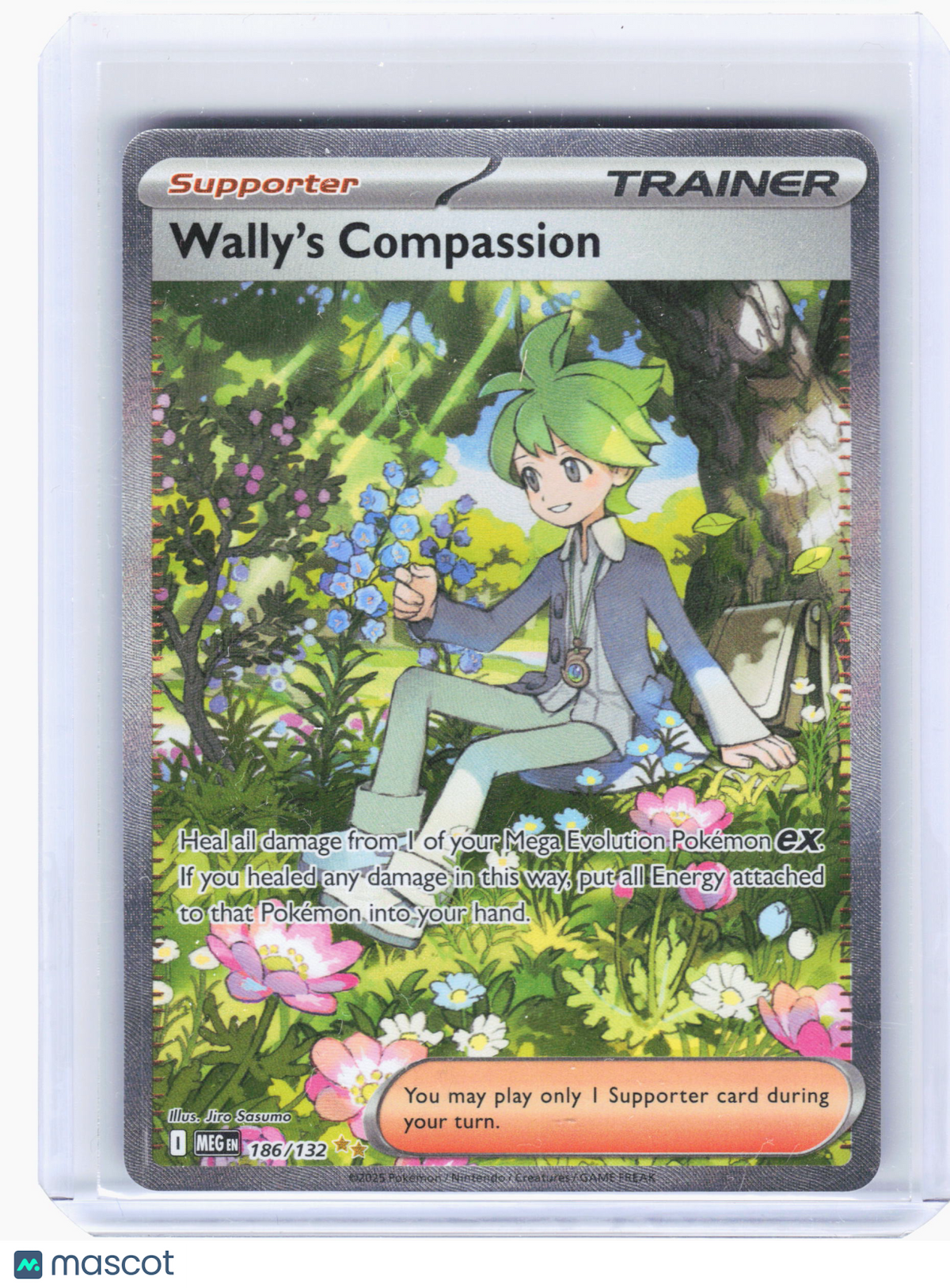 2025 Pokemon—Wally's Compassion #186 Mega Evolution—Special Illustration Rare