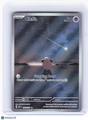 2023 Pokemon—Cleffa #202 Obsidian Flames—Illustration Rare Holo