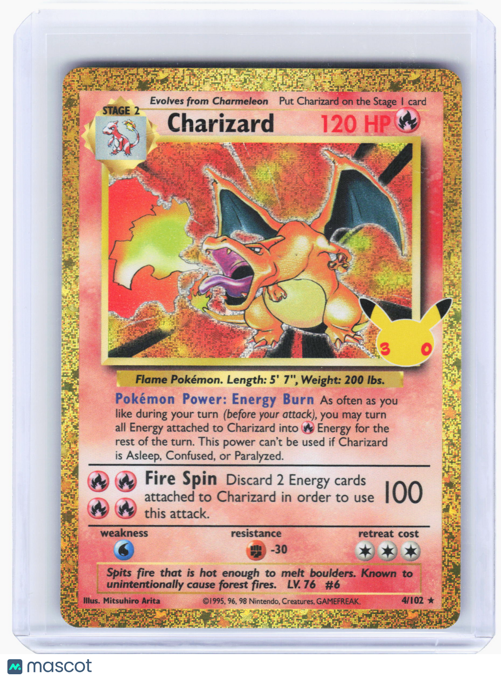 2026 Pokemon—Charizard #4 30th Celebration Classic Collection—Rare Holo