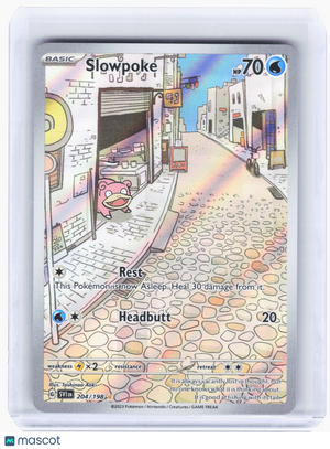 2023 Pokemon—Slowpoke #204 Scarlet & Violet Base Set—Illustration Rare Holo