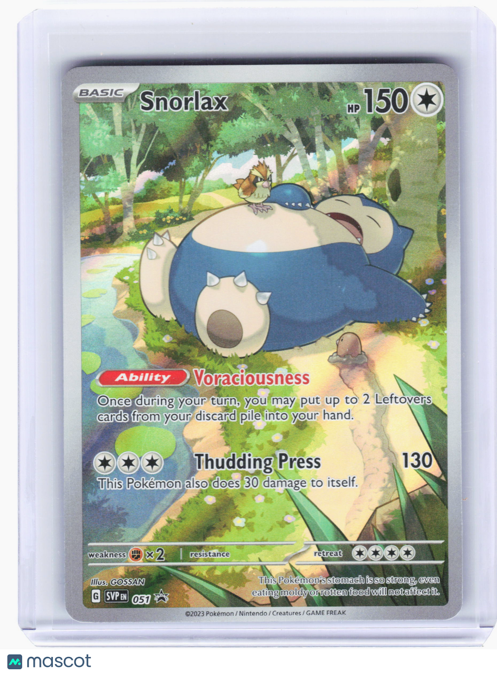 2023 Pokemon—Snorlax #051 Scarlet & Violet Promo Cards—Black Star Promo Holo