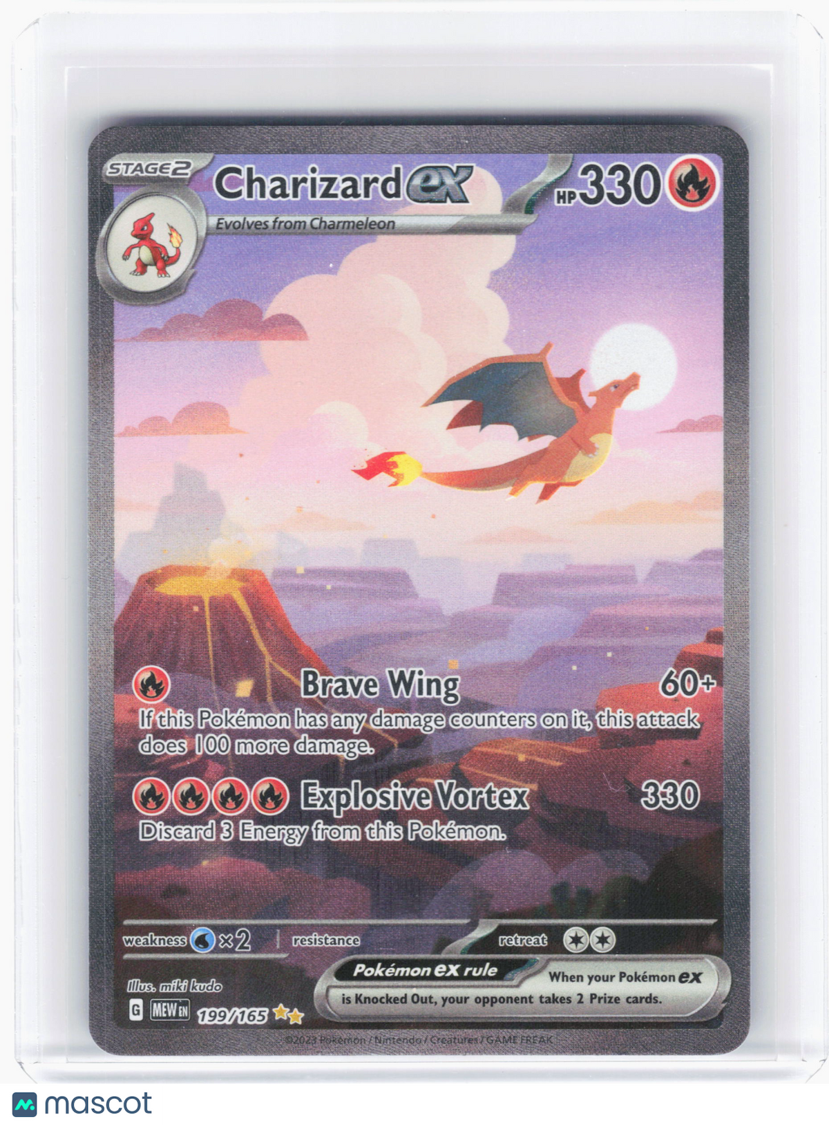 2023 Pokemon—Charizard ex #199 Scarlet & Violet 151—Special Illustration Rare