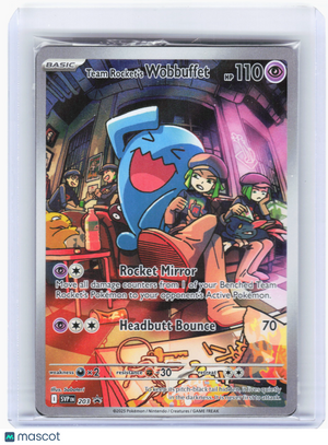 2025 Pokemon—Team Rocket's Wobbuffet #203 Scarlet & Violet—Promo (Sealed)
