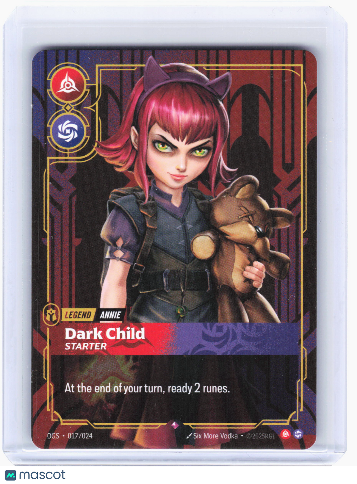 2025 Riftbound—Annie, Dark Child (Starter) #017 Origins: Proving Grounds—Rare