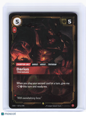 2025 Riftbound—Darius, Trifarian #027a Origins—Showcase Foil (Alternate Art)