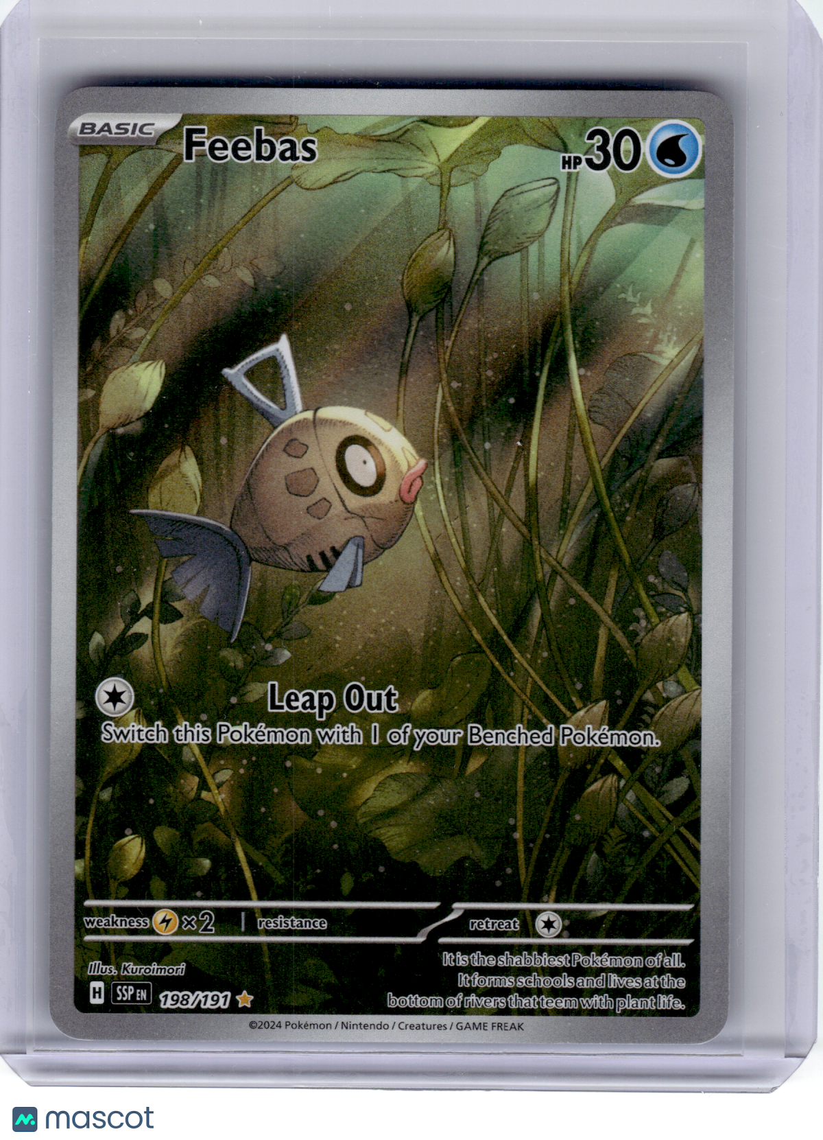 2024 Pokemon—Feebas #198 Surging Sparks—Illustration Rare Holo
