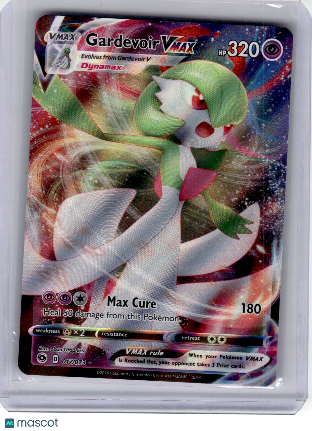 2020 Pokemon—Gardevoir VMAX #17 Champion’s Path—Ultra Rare Holo