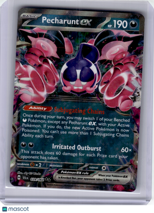 2024 Pokemon—Pecharunt EX #39 Shrouded Fable—Double Rare Holo
