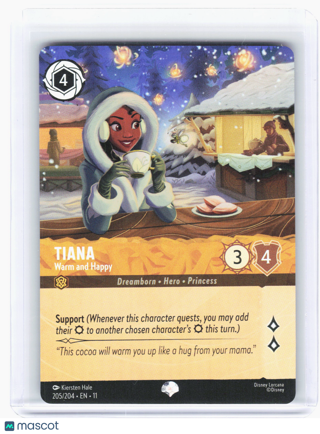 2026 Disney Lorcana TCG—Tiana #205 Winterspell—Epic Foil