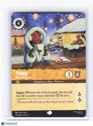 2026 Disney Lorcana TCG—Tiana #205 Winterspell—Epic Foil