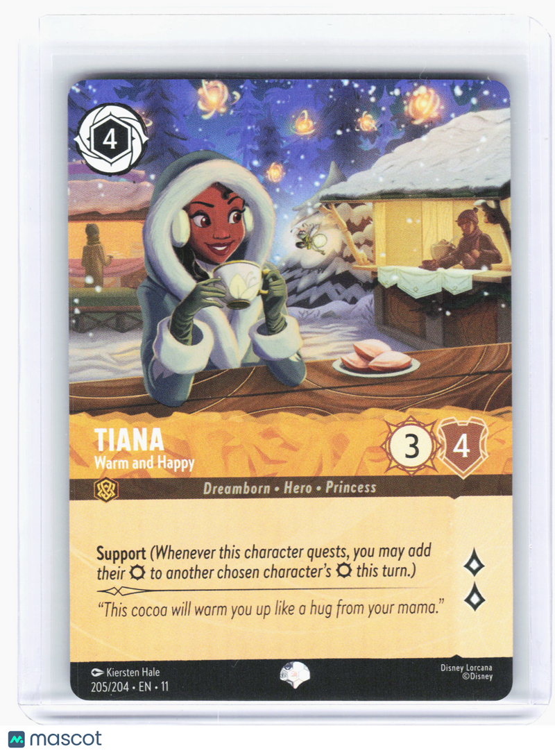 2026 Disney Lorcana TCG—Tiana #205 Winterspell—Epic Foil