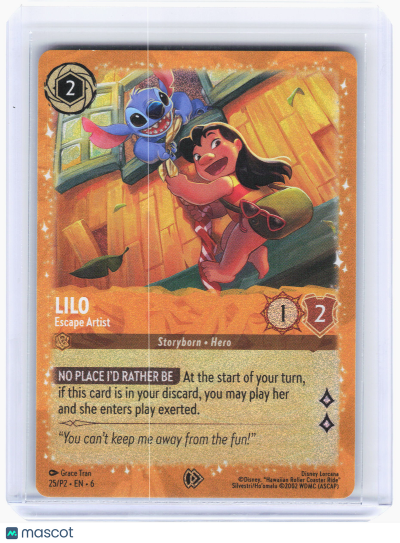 2025 Lorcana TCG—Lilo - Escape Artist #25 Disney Lorcana Promo Cards—Promo Foil