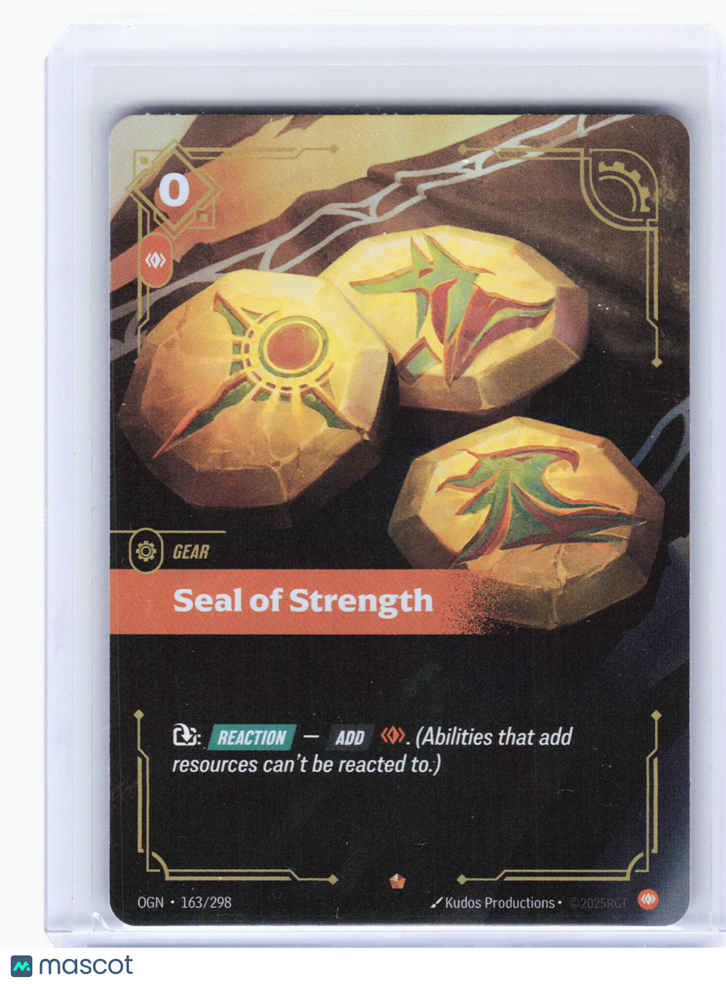 2025 Riftbound: League of Legends TCG—Seal of Strength #163 Origins—Epic Foil