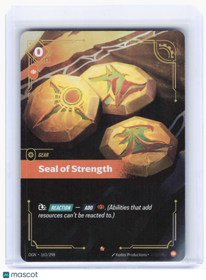 2025 Riftbound: League of Legends TCG—Seal of Strength #163 Origins—Epic Foil