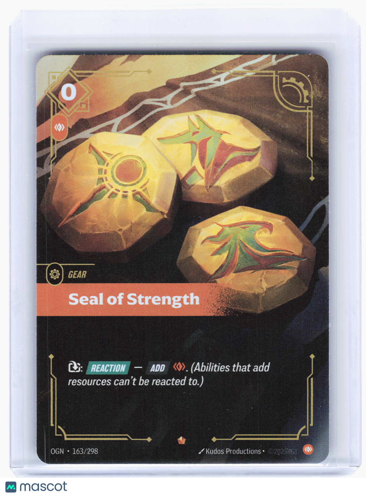 2025 Riftbound: League of Legends TCG—Seal of Strength #163 Origins—Epic Foil