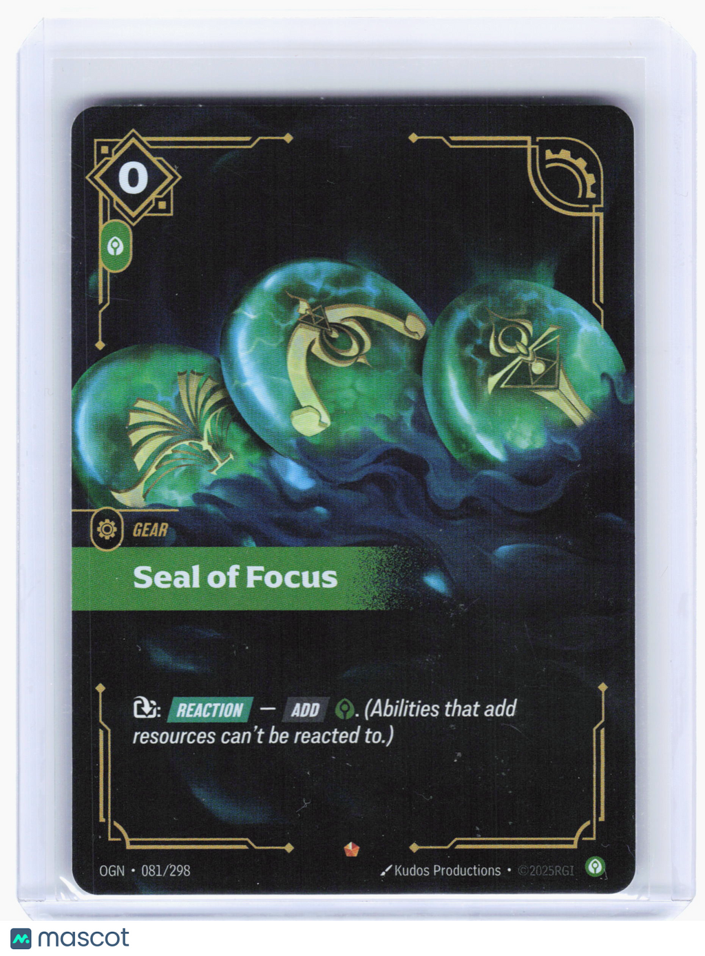 2025 Riftbound: League of Legends TCG—Seal of Focus #081 Origins—Epic Foil