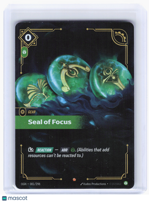2025 Riftbound: League of Legends TCG—Seal of Focus #081 Origins—Epic Foil
