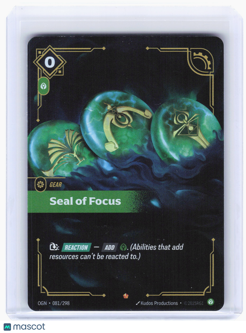 2025 Riftbound: League of Legends TCG—Seal of Focus #081 Origins—Epic Foil