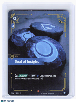 2025 Riftbound: League of Legends TCG—Seal of Insight #120 Origins—Epic Foil