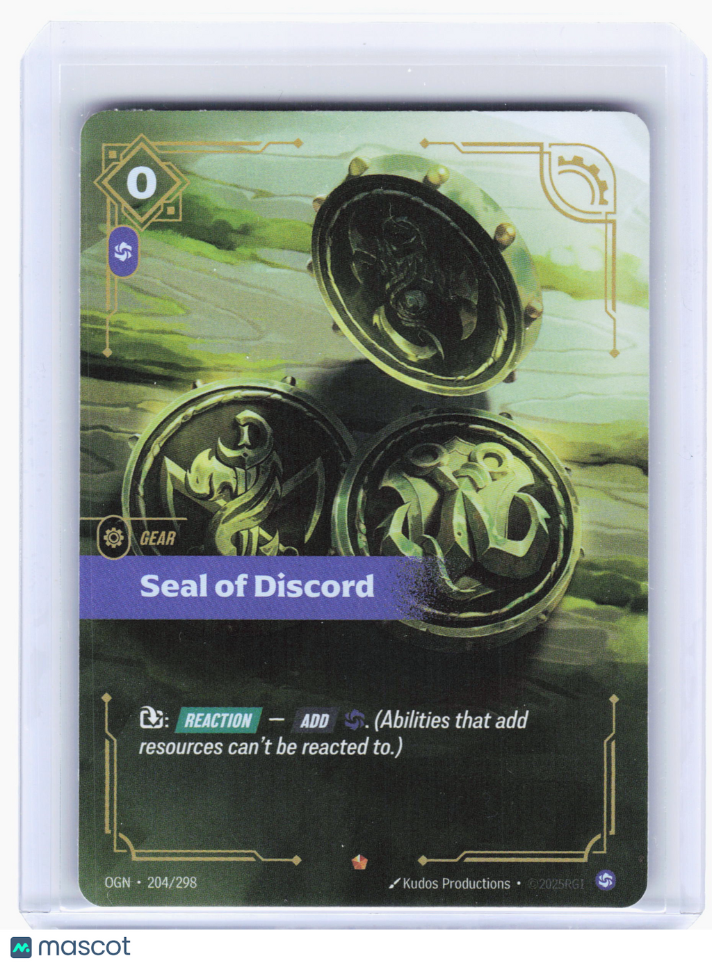 2025 Riftbound: League of Legends TCG—Seal of Discord #204 Origins—Epic Foil