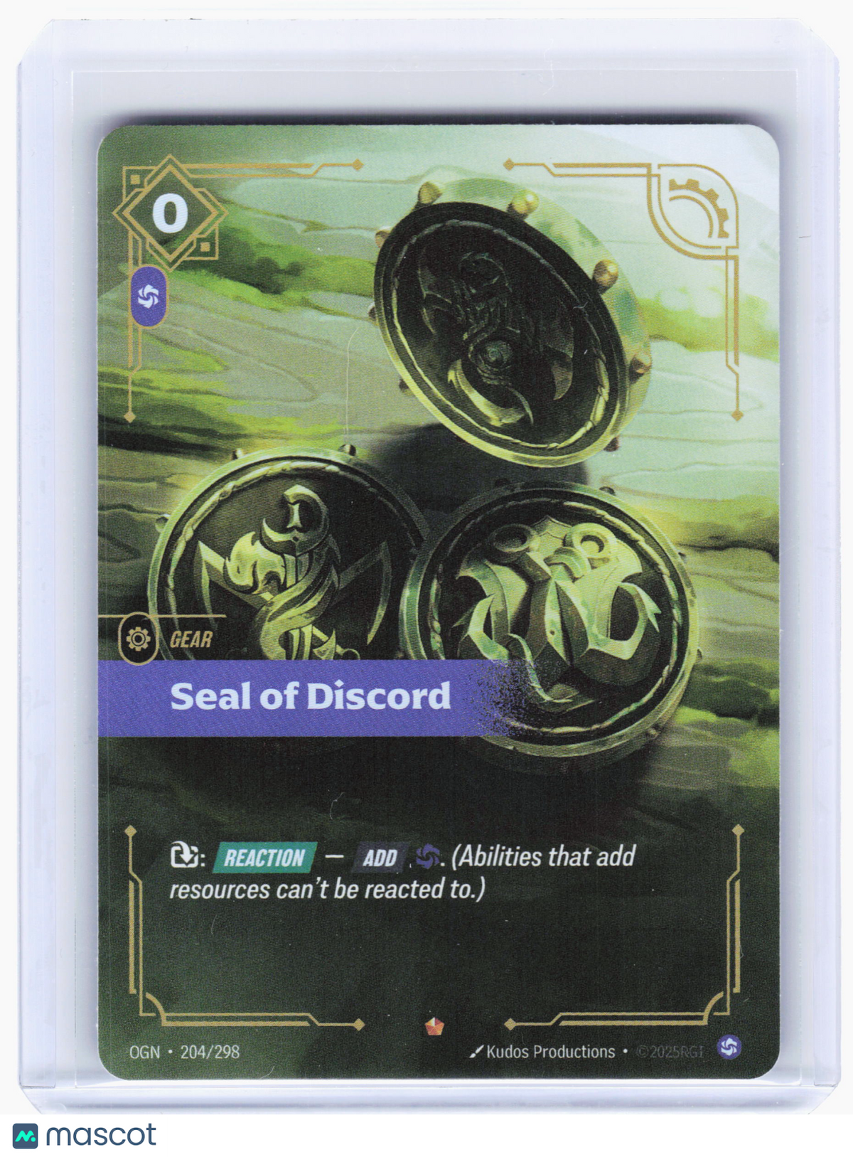 2025 Riftbound: League of Legends TCG—Seal of Discord #204 Origins—Epic Foil