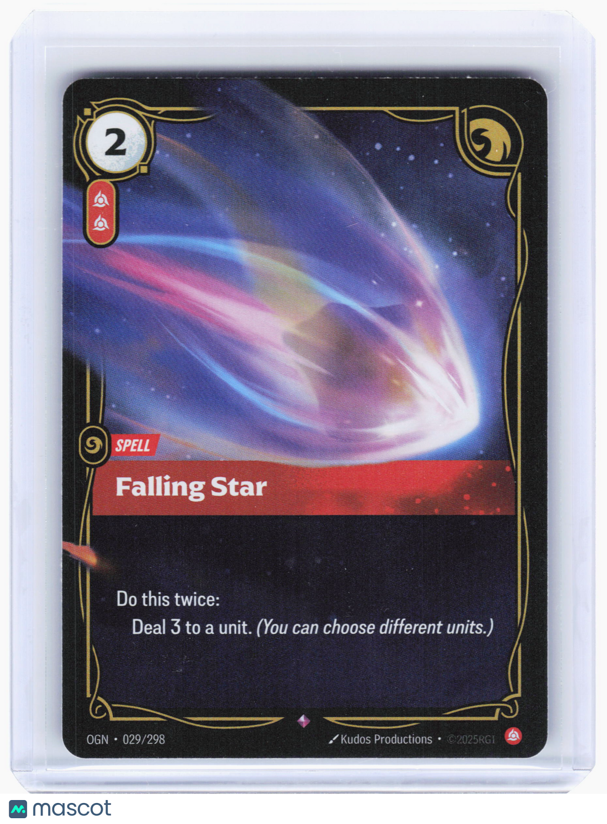 2025 Riftbound: League of Legends TCG—Falling Star #029 Origins—Rare Foil