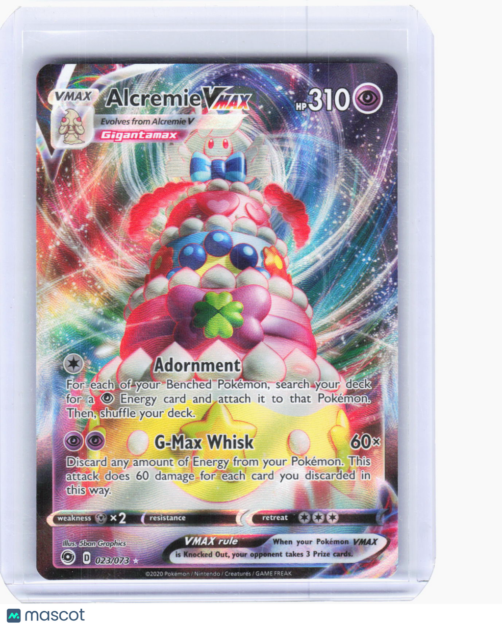2020 Pokemon—Alcremie VMAX #23/73 Champion’s Path—Ultra Rare Foil