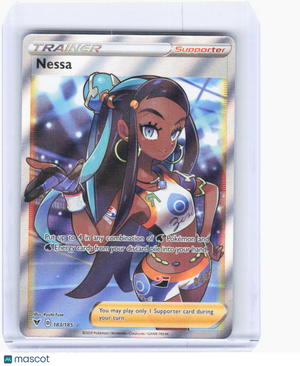 2020 Pokemon—Nessa (Full Art) #183/185 Vivid Voltage—Ultra Rare Foil