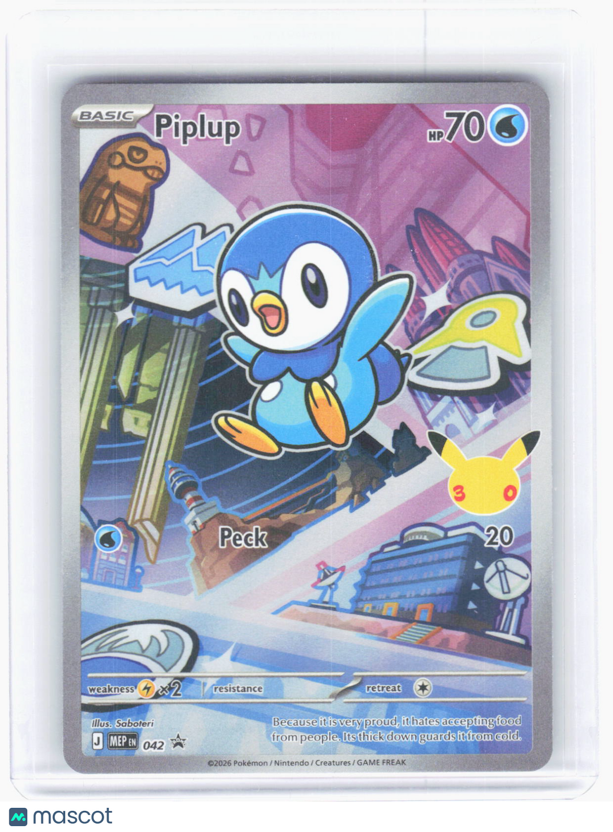 2026 Pokemon—Piplup #042 ME: Mega Evolution Promo—Promo Foil