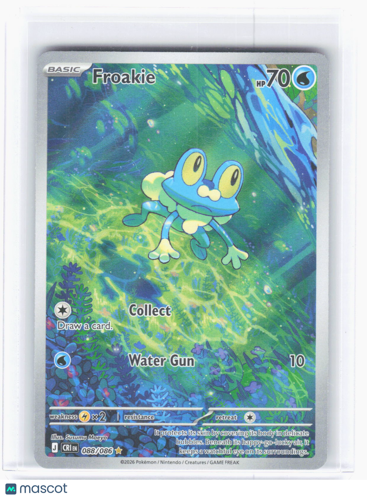 2026 Pokemon—Froakie #88/86 Chaos Rising—Illustration Rare Foil