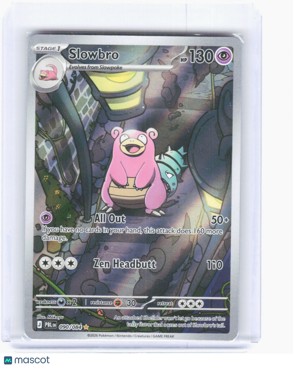 2026 Pokemon—Slowbro #90/84 Pitch Black—Illustration Rare Foil