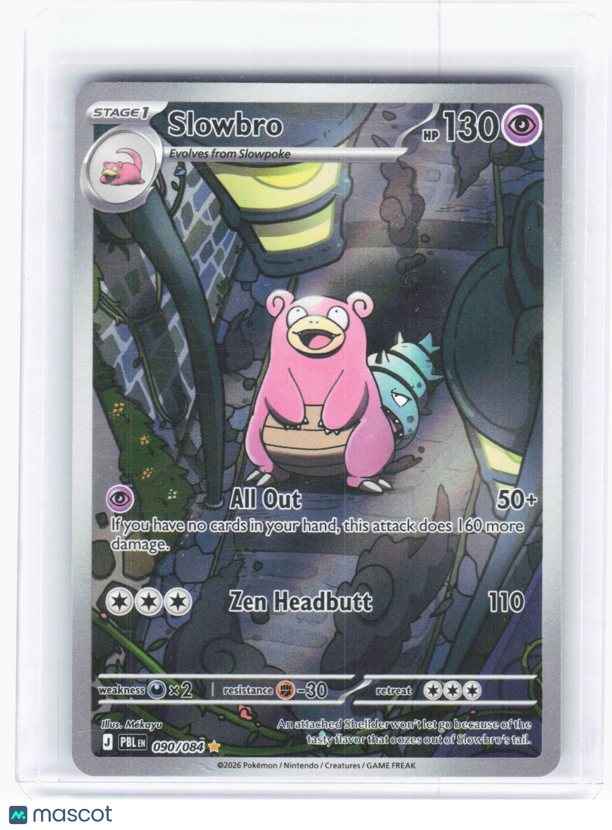 2026 Pokemon—Slowbro #90/84 Pitch Black—Illustration Rare Foil