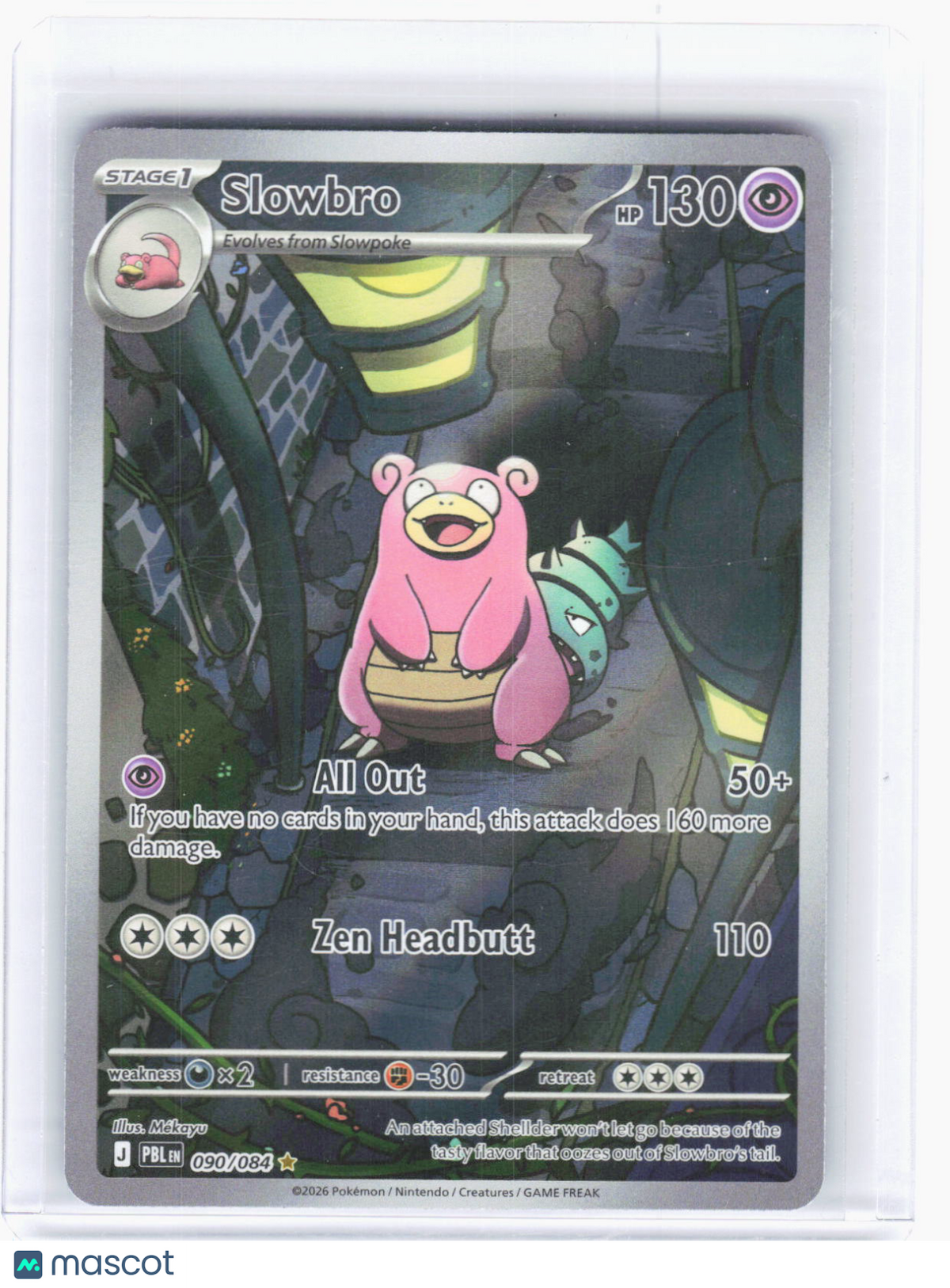 2026 Pokemon—Slowbro #90/84 Pitch Black—Illustration Rare Foil