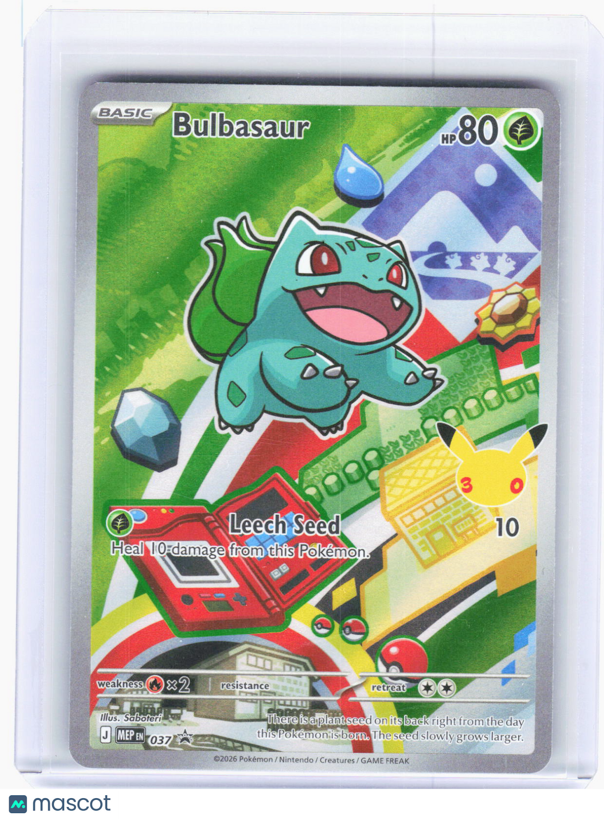 2026 Pokemon—Bulbasaur #037 ME: Mega Evolution Promo—Promo Foil (Lightly Played)