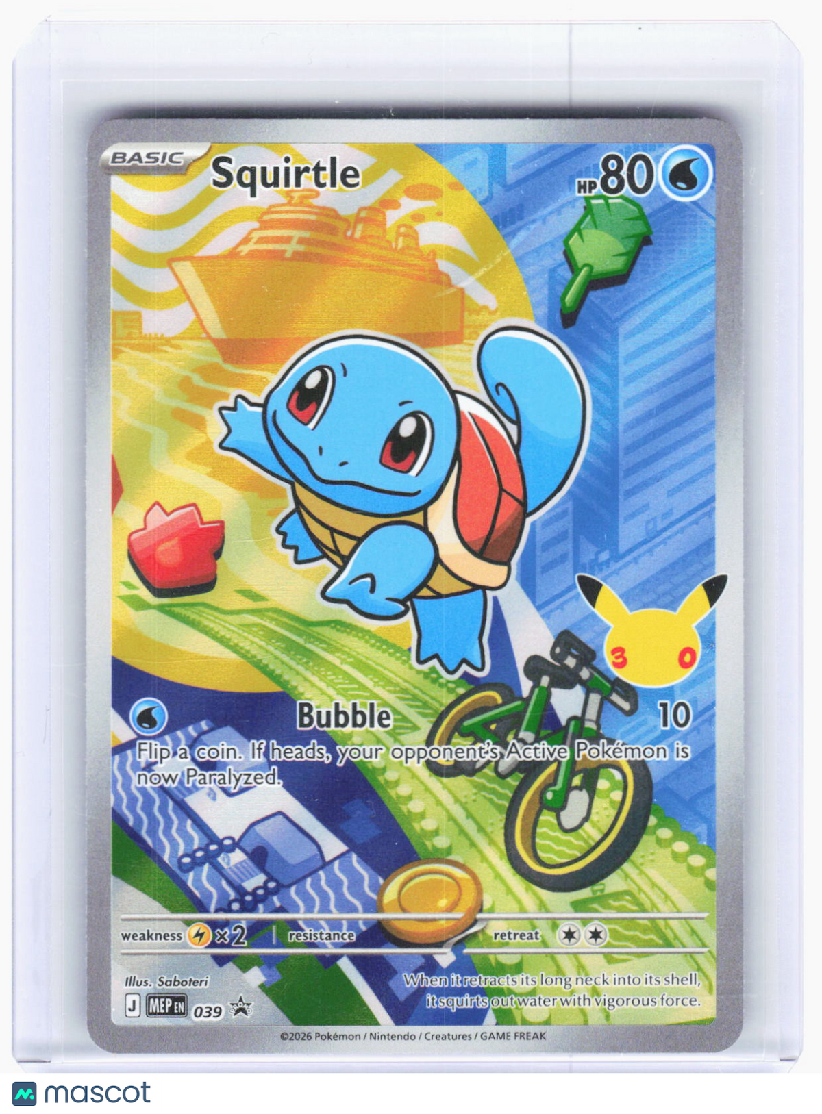 2026 Pokemon—Squirtle #039 ME: Mega Evolution Promo—Promo Foil