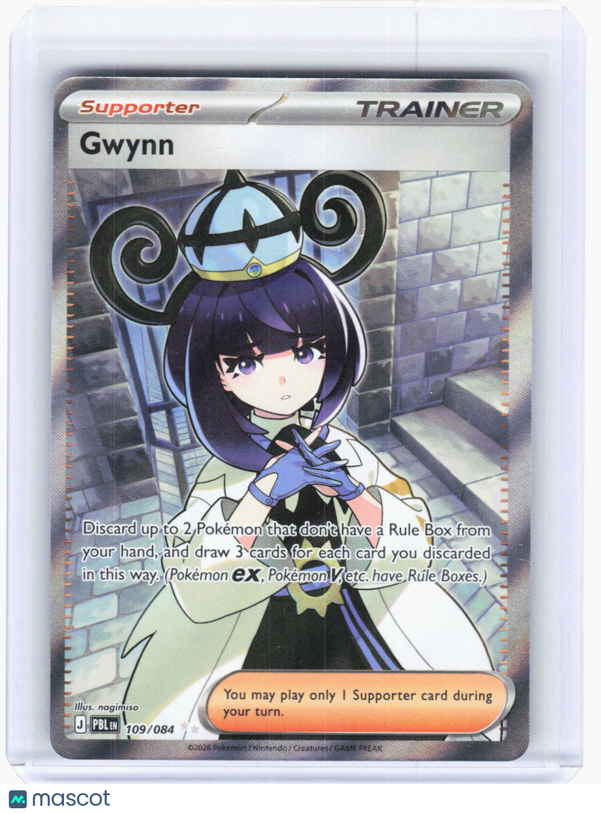 2026 Pokemon—Gwynn #109/84 Pitch Black—Ultra Rare Foil