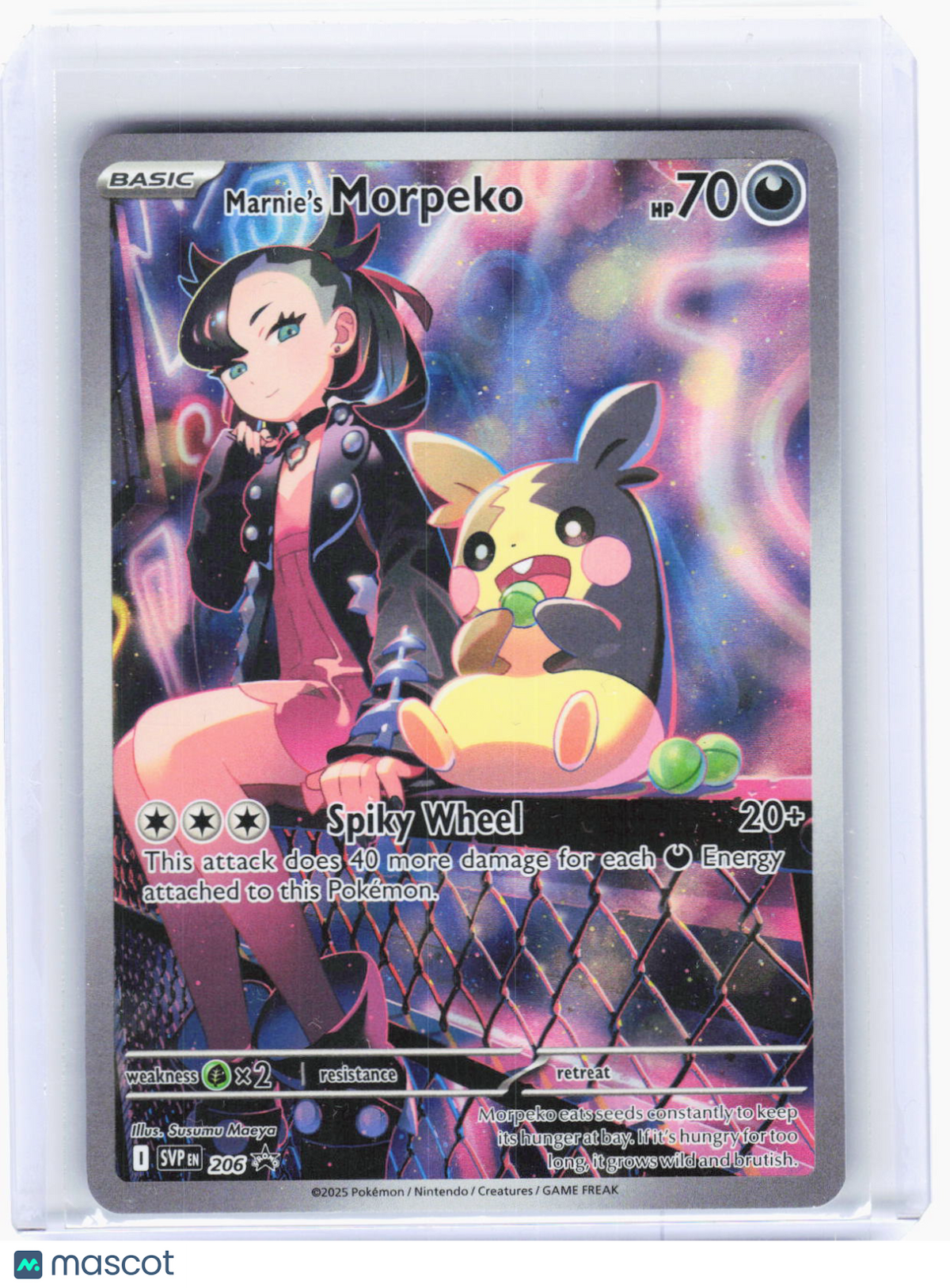 2025 Pokemon—Marnie's Morpeko #206 SV: Scarlet & Violet Promo Cards—Promo Foil