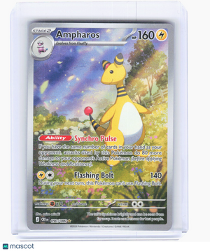 2026 Pokemon—Ampharos #90/86 Chaos Rising—Illustration R Foil (Lightly Played)